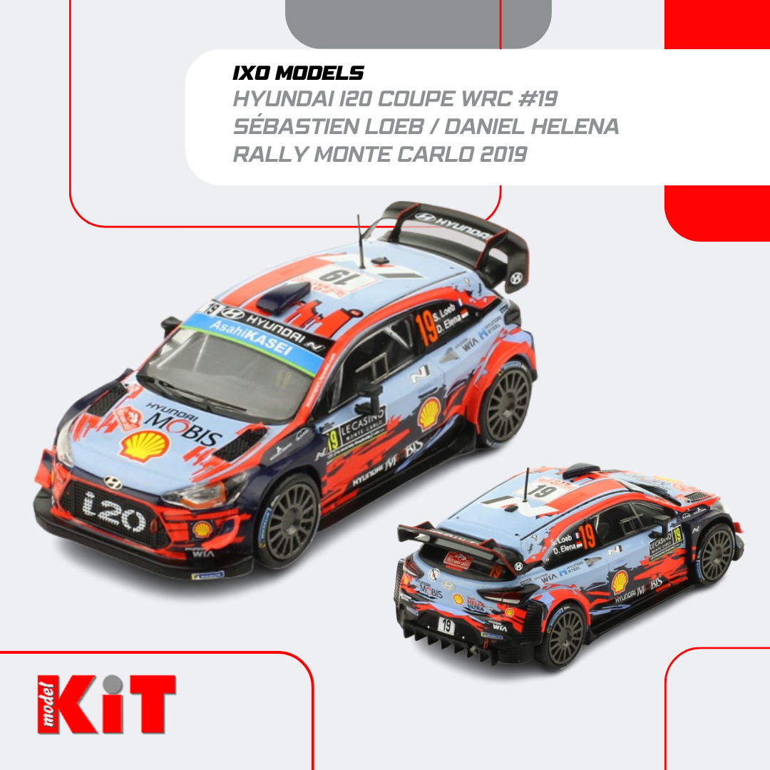 Hyundai i20 WRC #19 - Sébastien Loeb / Daniel Elena - Rally Monte Carlo 2019