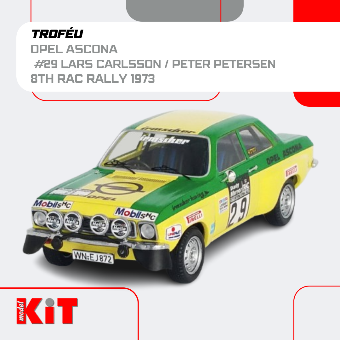 Opel Ascona #29 Lars Carlsson / Peter Petersen - 8th RAC Rally 1973