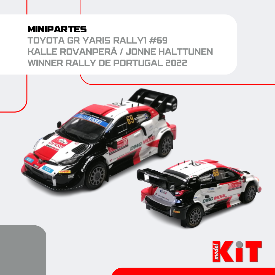 Toyota GR Yaris Rally1 #69 - Kalle Rovanperä / Jonne Halttunen - Winner Rally de Portugal 2022
