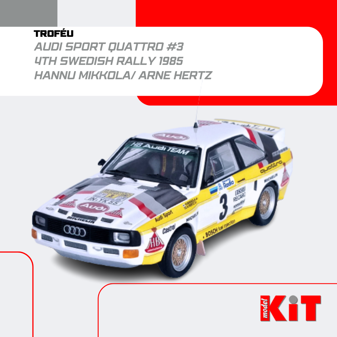 Audi Sport Quattro #3 - Hannu Mikkola/ Arne Hertz - 4th Swedish Rally 1985