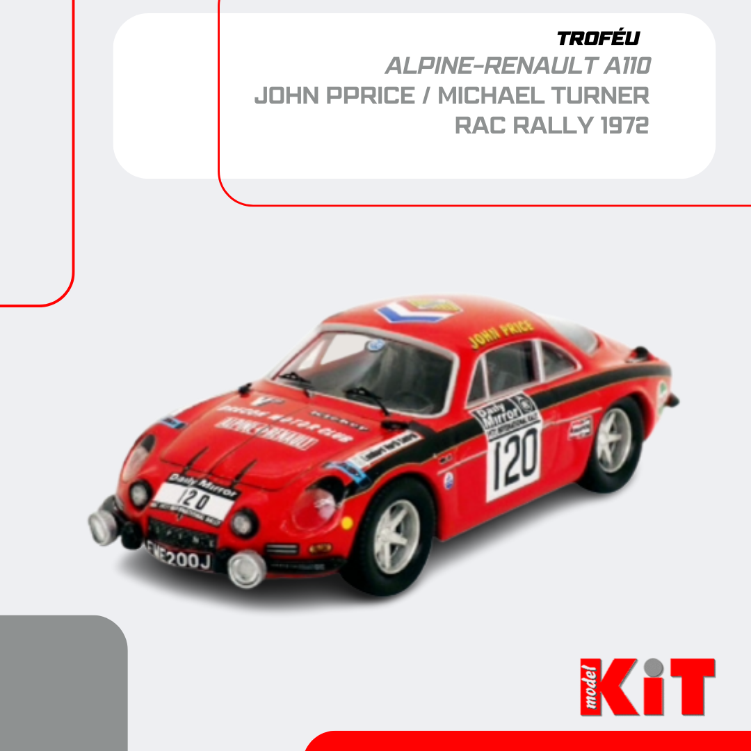 Alpine Renault A110 - John Price / Michael Turner - RAC Rally 1972 - Trofeu RRuk55